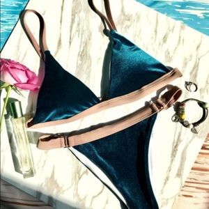 Velvet bikinis